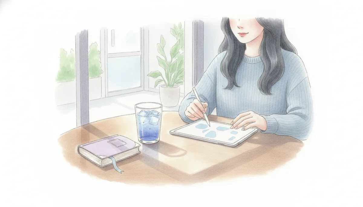 카페 테이블 위에 놓인 낡은 책 한 권